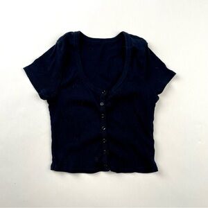 American Apparel Dark Ribbed Shirt